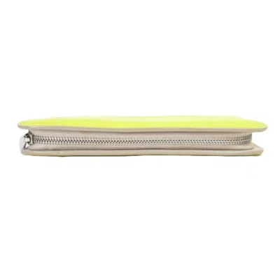 Pre-owned Dior Christian  Yellow Long Wallet (bi-fold) ()