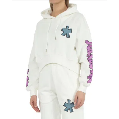Comme Des Fuckdown White Cotton Sweater In White