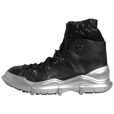 Dolce & Gabbana Black Nylon Boot In Black