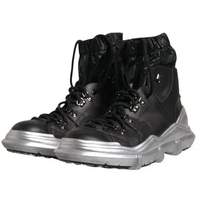 Dolce & Gabbana Black Nylon Boot In Black