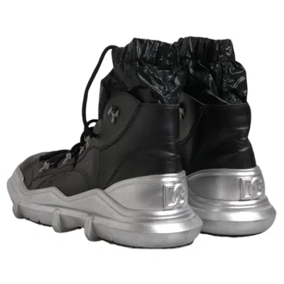 Dolce & Gabbana Black Nylon Boot In Black