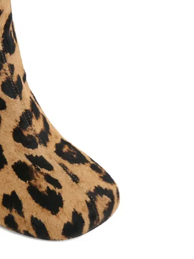 Mansur Gavriel Maria Leopard-print Boots In Multi