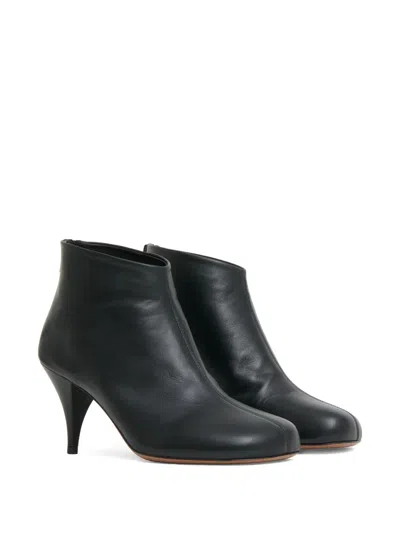 Mansur Gavriel Leather Zip-fastening Boots In Black
