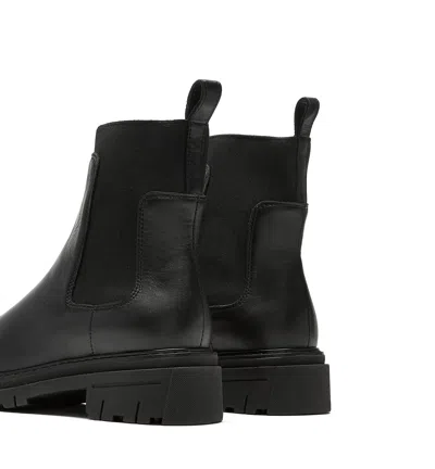 La Canadienne Darren Leather Extended-elastic Chelsea Boots In Black