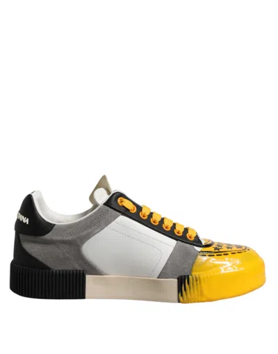 Dolce & Gabbana Multicolor Miami Low Top Sneakers Men's Shoes In Multi