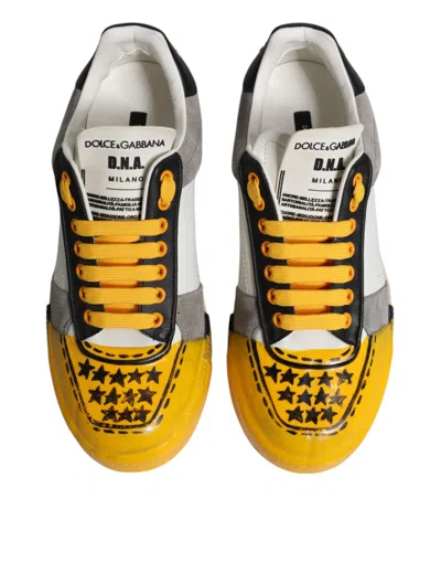 Dolce & Gabbana Multicolor Miami Low Top Sneakers Men's Shoes In Multi