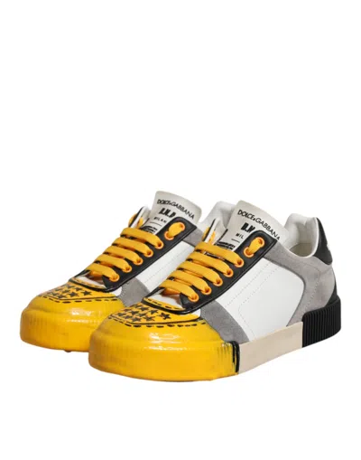 Dolce & Gabbana Multicolor Miami Low Top Sneakers Men's Shoes In Multi