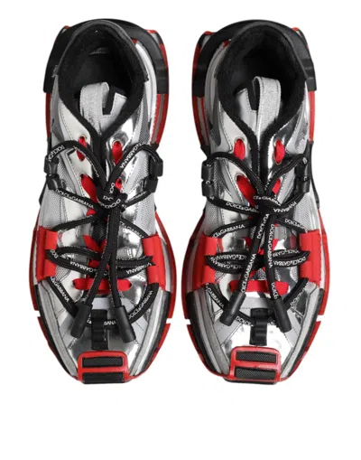 Pre-owned Dolce & Gabbana Multicolor Space Low Top Men Sneakers Men's Shoes ()