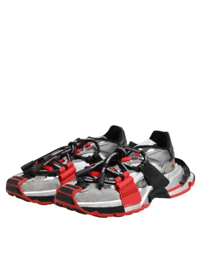 Pre-owned Dolce & Gabbana Multicolor Space Low Top Men Sneakers Men's Shoes ()