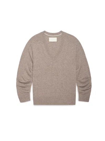 Brochu Walker The Ennes Ruched Cashmere Sweater In Gray