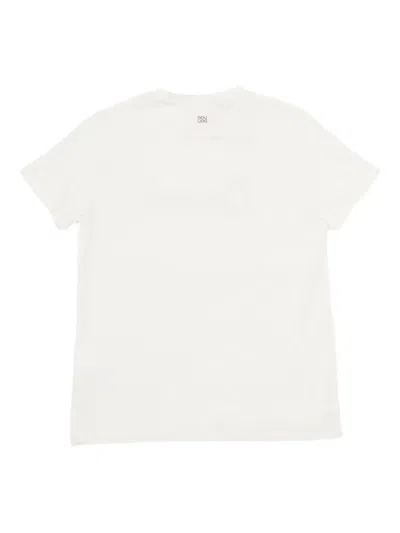 Douuod Embroidered-script T-shirt In White