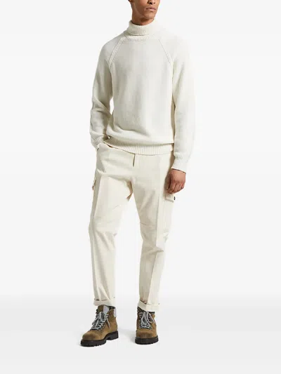 Peserico Roll-neck Raglan-sleeve Sweater In White