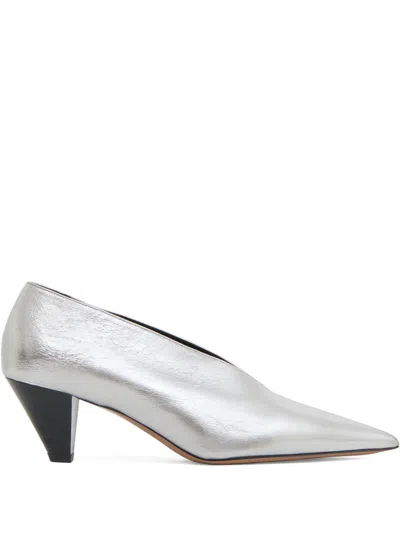 Mansur Gavriel Kiki Pointed-toe Pumps In Animal Print