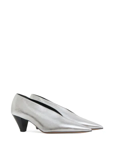 Mansur Gavriel Kiki Pointed-toe Pumps In Animal Print