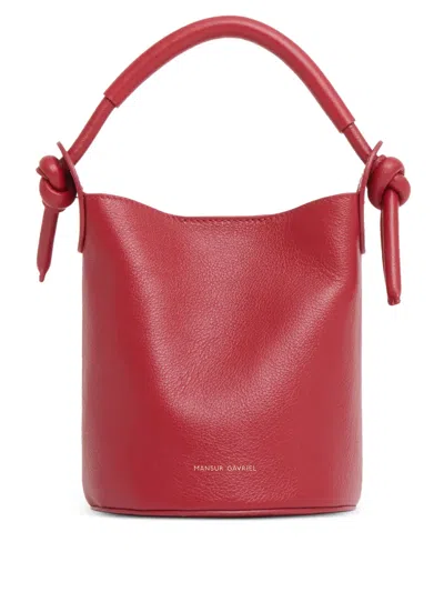 Mansur Gavriel Mini Mini Fortuna Bucket In Red