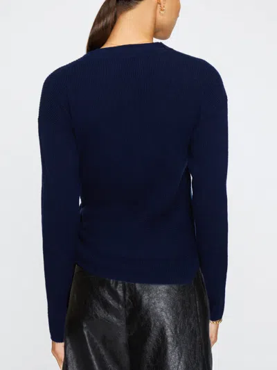Brochu Walker The Greys Wrap Sweater In Blue
