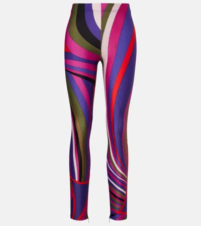 Pucci Stretch Fit Leggings For Active Lifestyle In Multi