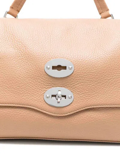 Zanellato Postina Daily Medium Leather Handbag In Brown
