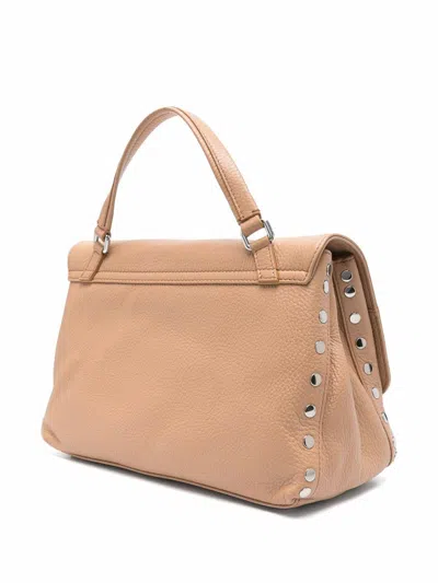 Zanellato Postina Daily Medium Leather Handbag In Brown