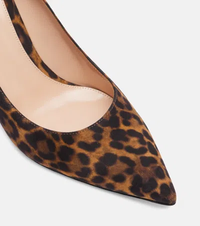 Gianvito Rossi Leopard Print Suede Pumps In Animal Print