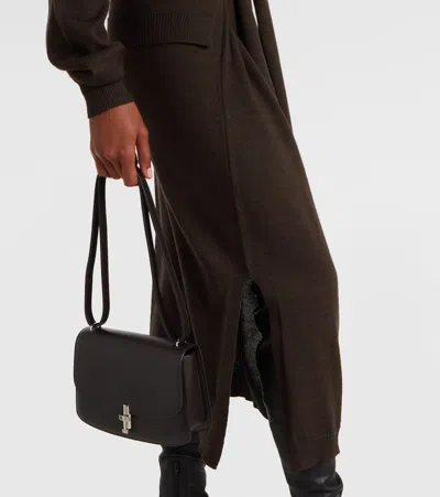 Lemaire Trompe L'oeil Dress In Brown