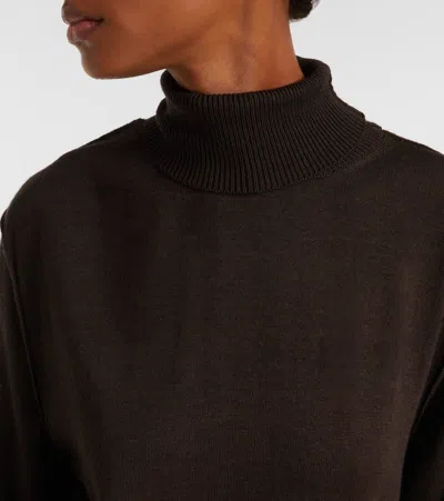 Lemaire Trompe L'oeil Dress In Brown