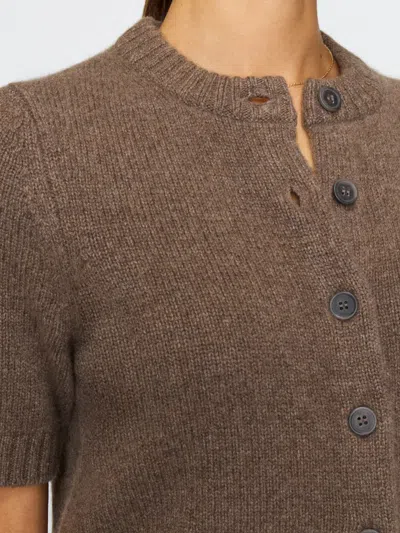 Brochu Walker The Rhea Cashmere Cardigan In Brown