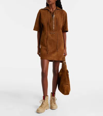 Gucci New Sherlin Gg Canvas Ankle Boots In Brown