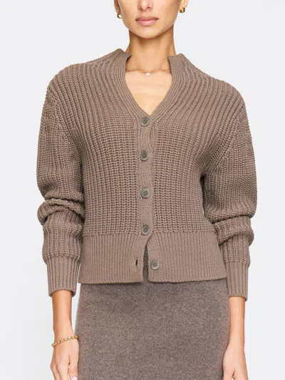 Brochu Walker The Vito Cardigan In Brown