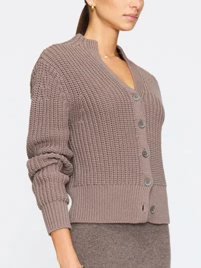 Brochu Walker The Vito Cardigan In Brown