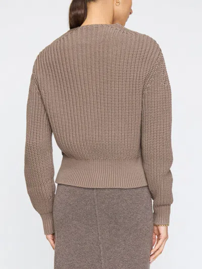 Brochu Walker The Vito Cardigan In Brown