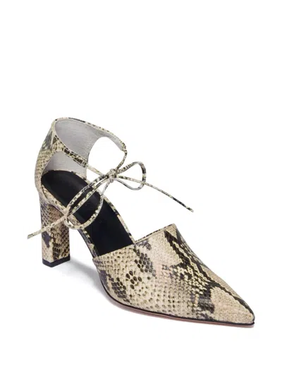 Bernardo 1946 82mm Siena Snakeskin-effect Pumps In Black