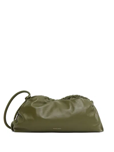 Mansur Gavriel Mini Cloud Clutch Bag In Green