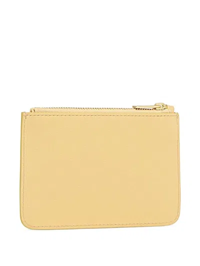 Mansur Gavriel Ring-detail Wallet In Yellow