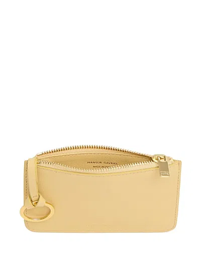 Mansur Gavriel Ring-detail Wallet In Yellow
