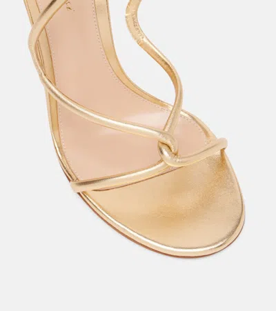 Gianvito Rossi Black Mamba 105 Leather Sandals In Brown