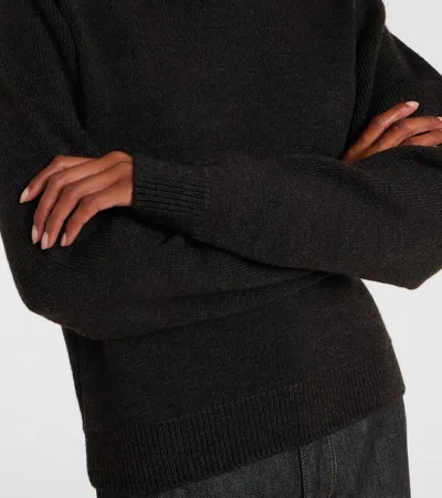 Lemaire Hooded Sweater In Black