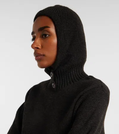 Lemaire Hooded Sweater In Black