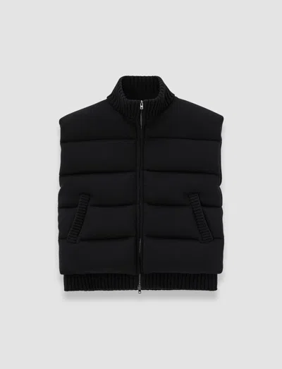 Joseph Knitted Down Puffer Gilet In Black