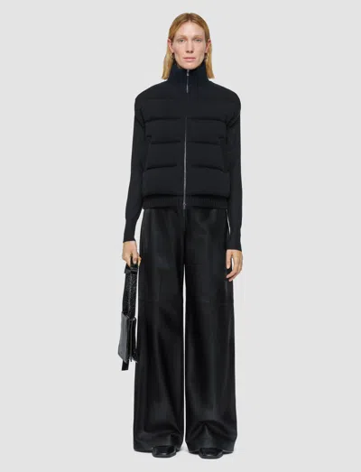 Joseph Knitted Down Puffer Gilet In Black