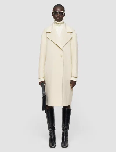 Joseph Yves Brushed Double Face Alpaca Coat In Gray