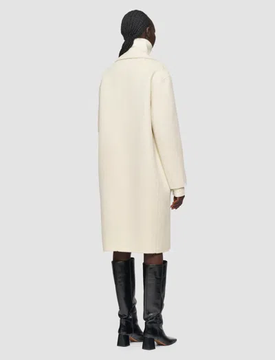 Joseph Yves Brushed Double Face Alpaca Coat In Gray