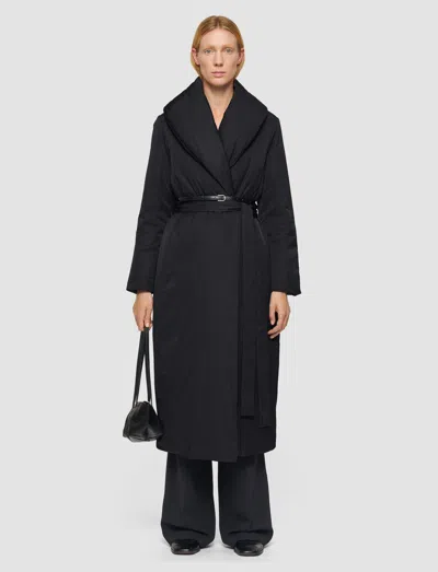 Joseph Charlot Padded Duck Down Coat In Black