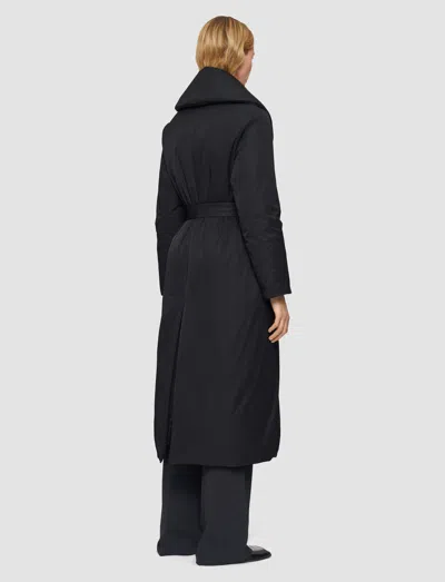 Joseph Charlot Padded Duck Down Coat In Black
