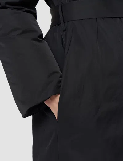 Joseph Charlot Padded Duck Down Coat In Black