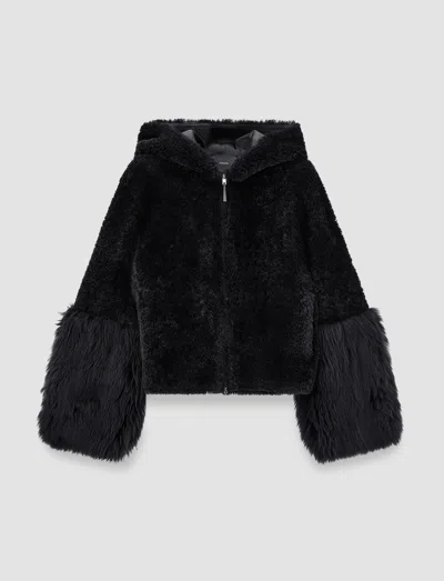 Joseph Sarah Shearling Jacket In Gray
