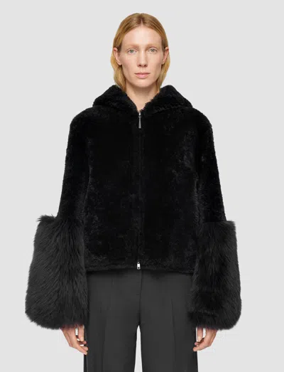 Joseph Sarah Shearling Jacket In Gray
