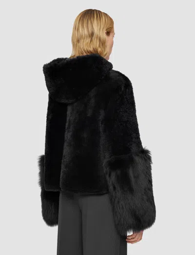 Joseph Sarah Shearling Jacket In Gray