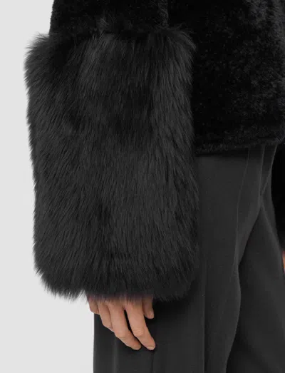 Joseph Sarah Shearling Jacket In Gray