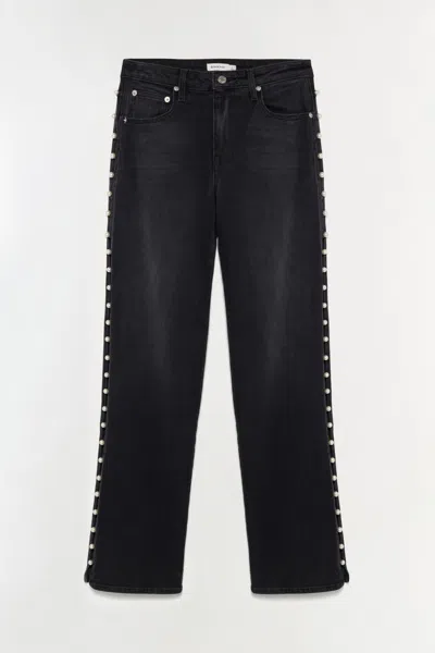 Simkhai Women's Amelia Straight Leg Jean In Topanga In Black